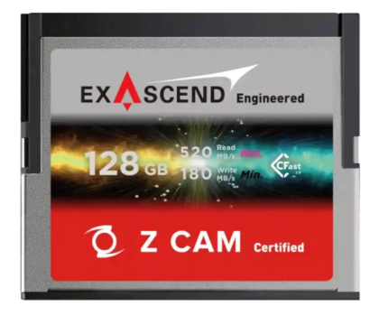 Karta pamięci CFast ExAscend 128GB Z CAM CFast 2.0